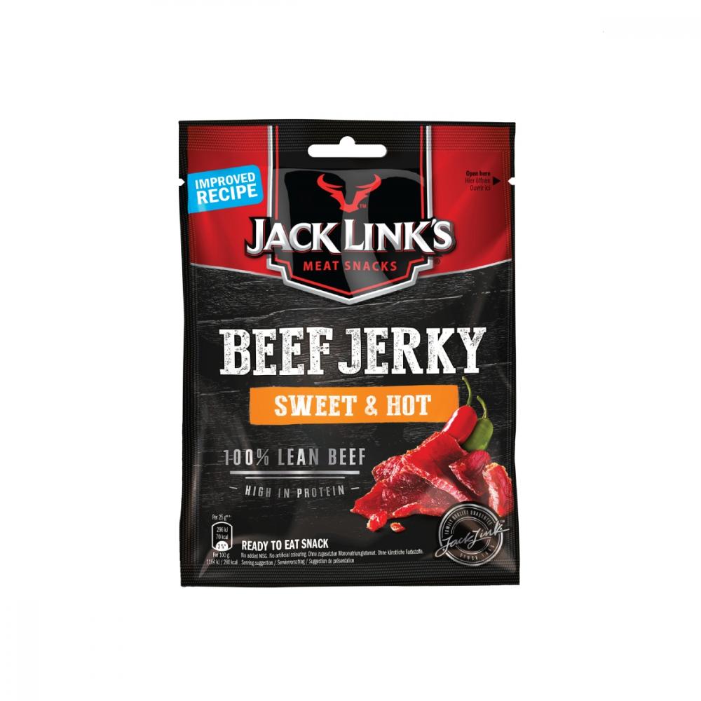 sušené mäso JACK LINK´S BEEF JERKY 25G SWEET & HOT